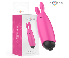 Intense Fun Rožinė INTENSE Hopper Rožinė Vibrating Bullet | Compact Atsparus vandeniui Silicone 8.3cm