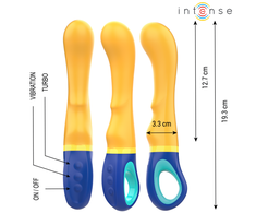 Intense Fun INTENSE Shaggy Geltona Curved G-Spot Vibrator Ergonomic Silicone Design