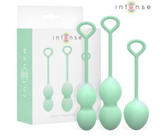 Intense Health Fun INTENSE Charli Kegel Ball Kit Light Jade Žalias - 3-Piece Pelvic Floor Trainer