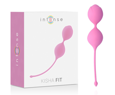 Intense Health Fun Intense Kisha Fit Silicone Pelvic Floor Trainer Rožinė 84g 3.5x20cm