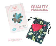 Intimichic Menstrual Cup Medical Grade Silicone Size S - Reusable &amp; Hypoallergenic