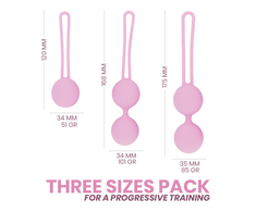 Intimichic Pelvis Health II Pelvic Floor Strengthening Set, 3 Sizes