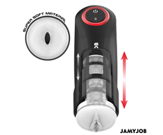 Jamyjob Gravity Automatic Intimate Machine 5 Modes USB Juodas-Raudona
