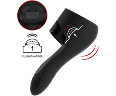 JAMYJOB Pulsar Wand - Multi-Mode Vibrating and Pulsating Device, Juodas