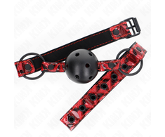 Kink Collar Gag KINK Model 2 Diamond Pattern Ball System 4.5cm - Adjustable 42-60cm