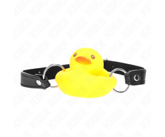 Kink Collar Gag KINK Duck-Shaped Gag - Adjustable Silicone Restraint, Geltona Design