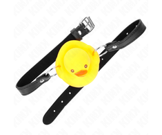 Kink Collar Gag KINK Duck-Shaped Gag - Adjustable Silicone Restraint, Geltona Design
