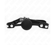 Kink Collar Gag KINK Model 1 Silicone Ball Gag with Lock 4cm - Adjustable 60cm Strap