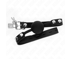 Kink Collar Gag KINK Model 1 Silicone Ball Gag with Lock 4cm - Adjustable 60cm Strap