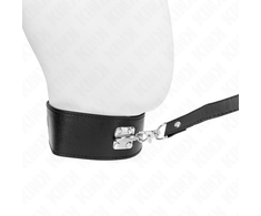 Kink Collar Gag KINK Adjustable Collar and Leash Set Model 2 Juodas 116cm, 36-43cm