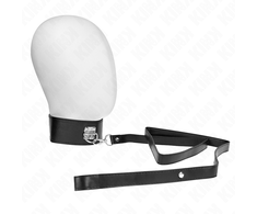 Kink Collar Gag KINK Adjustable Collar and Leash Set Model 2 Juodas 116cm, 36-43cm