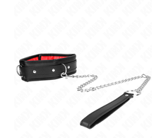 Kink Collar Gag KINK Model 3 Adjustable Faux Leather Collar with Soft Sponge, 37-54 cm