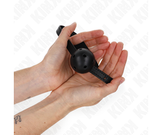 Kink Collar Gag KINK Simplicity Juodas Ball Gag 4.5 cm - Breathable, Adjustable Strap