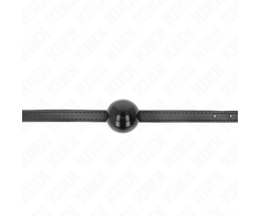 Kink Collar Gag KINK Simplicity Ball Gag 4cm - Adjustable Silicone Strap, Juodas, 60cm