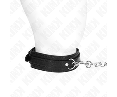 Kink Collar Gag KINK Snake Pattern Necklace with Leash 65cm - Adjustable Vegan Leather Set