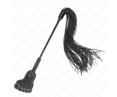 Kink Impact Touch KINK Foot Shaped Paddle with Tassel Whip 31cm - Dual-Action Impact Tool