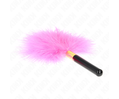 Kink Impact Touch KINK Fuchsia Gold Feather Teaser 18cm - Elegant Sensory Priedas