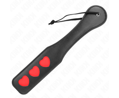 Kink Impact Touch KINK Heart Palette Paddle 32 x 6 cm - Premium Leather Impact Tool