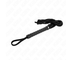 Kink Impact Touch KINK Juodas Rope Whip 56 cm - Durable Braided Model for Precision Play