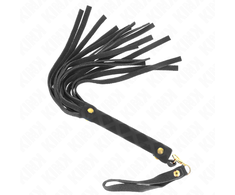 Kink Impact Touch KINK Juodas Suede Mini Whip 30cm - Elegant Faux Leather Impact Tool