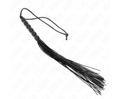 Kink Impact Touch KINK Mini Silicone Whip Juodas 26cm - Compact Impact Tool with 6 Beads
