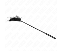 Kink Impact Touch KINK Juodas Feather Sensory Teaser 45 cm - Elegant Multi-Feather Wand