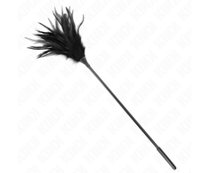 Kink Impact Touch KINK Juodas Feather Sensory Teaser 45 cm - Elegant Multi-Feather Wand