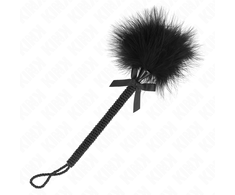 Kink Impact Touch KINK Nylon Rope Wand with Tickle Feathers &amp; Decorative Bow 25cm Juodas