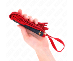 Kink Impact Touch KINK Raudona Suede Mini Whip 30cm - Compact Impact Tool with Soft Finish