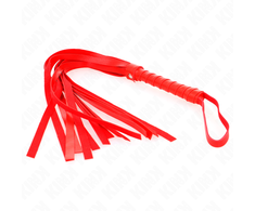 Kink Impact Touch KINK Simple Raudona Whip 45 cm - Durable Faux Leather, Ergonomic Handle
