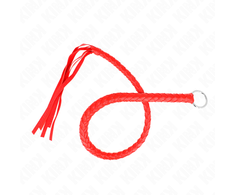 Kink Impact Touch KINK Snake Whip with Raudona Hand Ring 65cm - Durable Leather Priedas