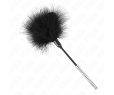 Kink Impact Touch KINK Sensual Feather Tickle Wand with Rhinestone Handle 27 cm
