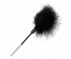 Kink Impact Touch KINK Sensual Feather Tickle Wand with Rhinestone Handle 27 cm