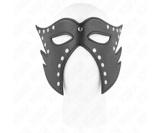Kink Masked Allure KINK Cat Face Mask Model 2 - Juodas Faux Leather, 29x15 cm