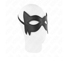 Kink Masked Allure KINK Cat Face Mask Model 3 - Anatomical Vegan Leather, 18.5x12.5 cm