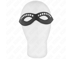 Kink Masked Allure KINK Eye Mask with Mini Rivets Model 1 Juodas 20.5x5.5cm Adjustable Strap