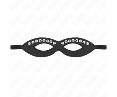 Kink Masked Allure KINK Eye Mask with Mini Rivets Model 1 Juodas 20.5x5.5cm Adjustable Strap
