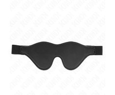 Kink Masked Allure KINK Leatherette Adjustable Bandage Mask with Elastic Belt 21x8cm Juodas