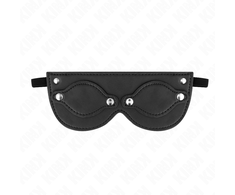 Kink Masked Allure KINK Leatherette Eye Mask with Detachable Covers 22x9cm Adjustable Fit