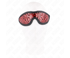 Kink Masked Allure KINK Raudona Diamond Pattern Eye Mask Adjustable Headband 20.5x6cm