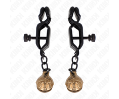 Kink Nipple Grip KINK Bell Jaw-Style Adjustable Nipple Clamps Juodas 7cm - Metal Finish