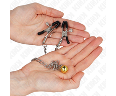 Kink Nipple Grip KINK Chain Nipple Clamps with Bell 30 cm - Adjustable Metal Design