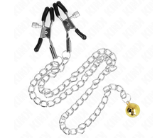 Kink Nipple Grip KINK Chain Nipple Clamps with Bell 30 cm - Adjustable Metal Design