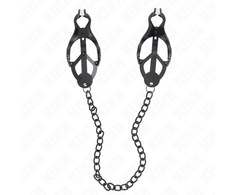 Kink Nipple Grip KINK Japanese Clover Nipple Clips with Juodas Chain 30cm - Adjustable Metal Design