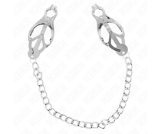Kink Nipple Grip KINK Japanese Clover Clamp Set with Sidabrinis Chain 30cm - Precision Steel Design