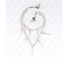 Kink Nipple Grip KINK Nipple Clamps with Spiked Chains 30cm - Adjustable Metal Design