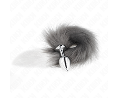 Kink Pleasure Plugs KINK Medium Silicone Plug with 40cm Pilkas &amp; Baltas Synthetic Tail