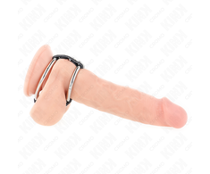 Kink Ring Power KINK Double Metal Ring with Leather Connector 3.8-5 cm - Premium Restraint System