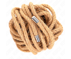 Kink Rope Arts KINK Hemp Rope 5m with Metal-Tipped Ends - Durable Bondage Priedas