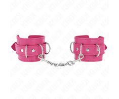 Kink Wrist Restraint KINK 3 D-Ring Adjustable Wrist Restraints Rožinė 17.5-25cm x 6cm
